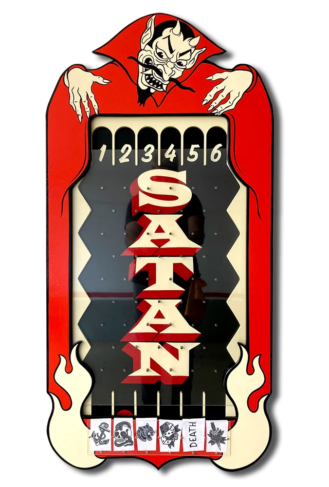 Plinko-Satan handmade croldanart