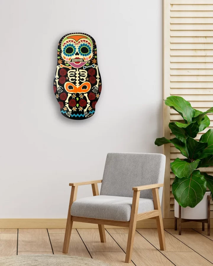 Skull-Matrioshka-Sign-livingroom-hand-painted-by-CRoldan-Art